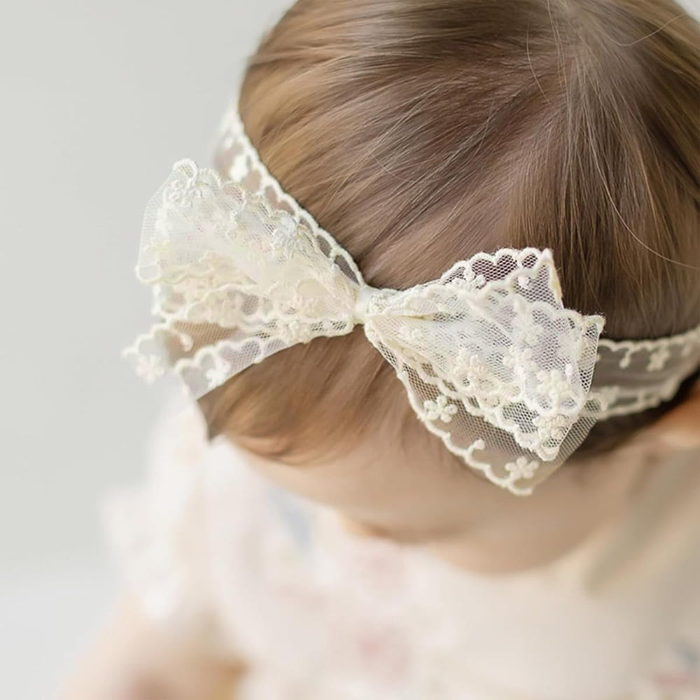 ICKEYOU newborn christening headband for special occasions