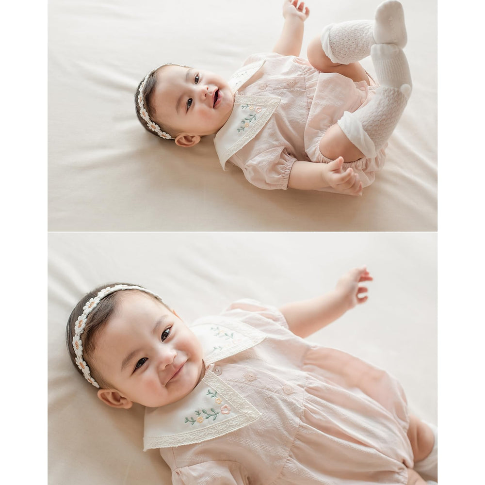 ICKEYOU baby lace headband with vintage lace for special occasions