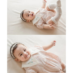 ICKEYOU baby lace headband with vintage lace for special occasions
