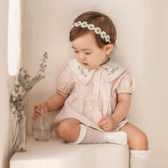 ICKEYOU lace headband with soft elastic band, gentle on skin, comfortable all day
