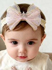 ICKEYOU baby hairbands with pink bow add adorable charm to daily outfits.