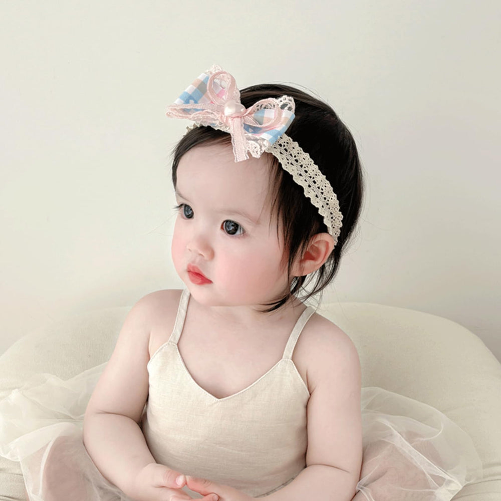 ICKEYOU newborn hairband with bows, ideal for photos and milestones.