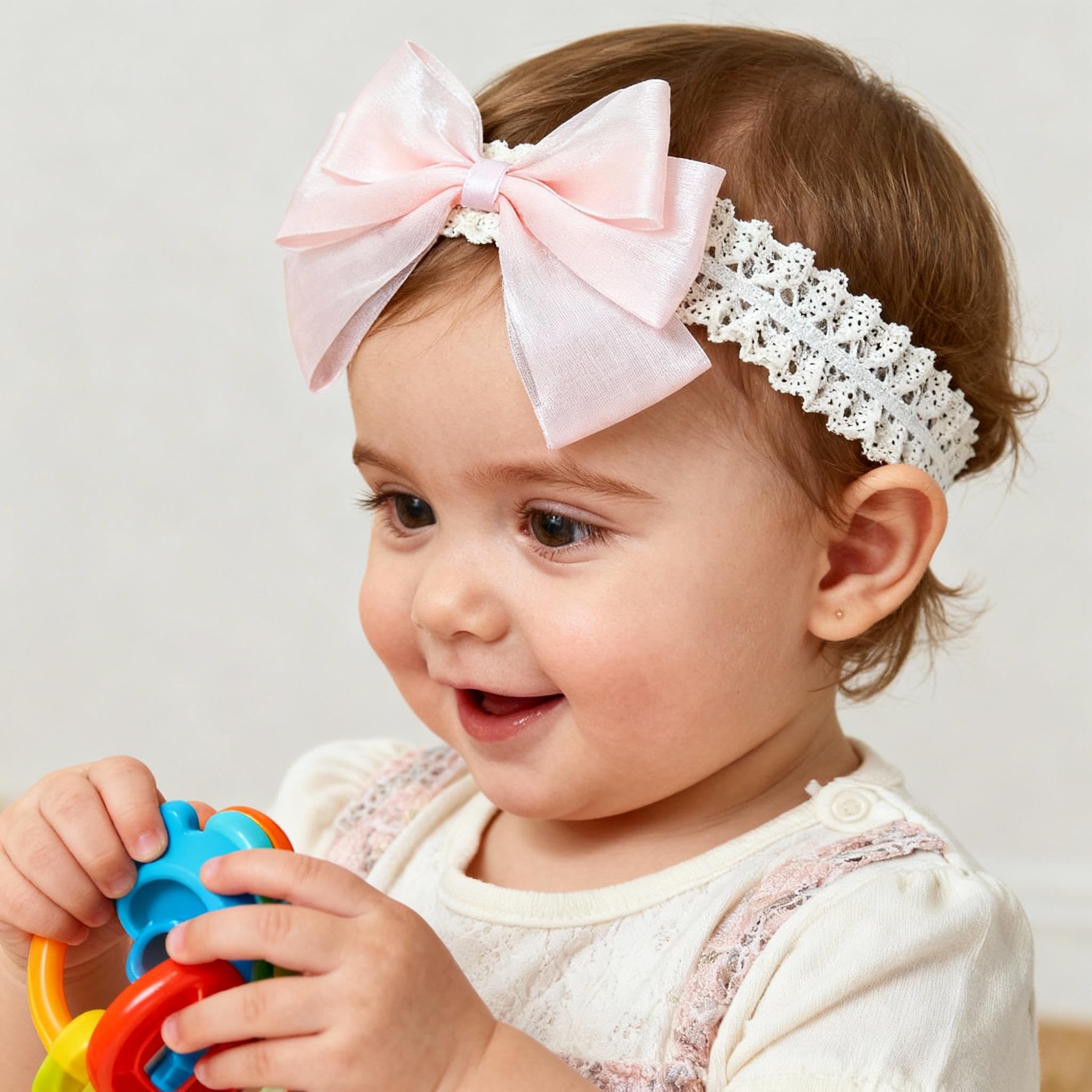 ICKEYOU bowknot headband packaging highlights a thoughtful gift option for newborns