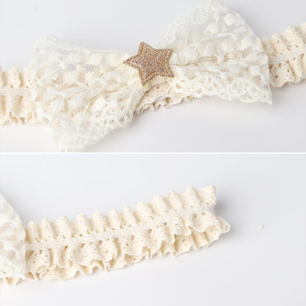 ICKEYOU lace headband for christenings and special occasions.