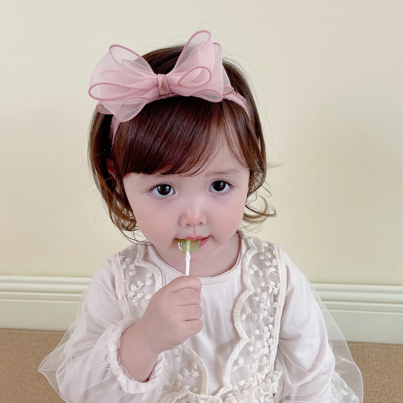 ICKEYOU lace bow headband ready for birthdays or photoshoots