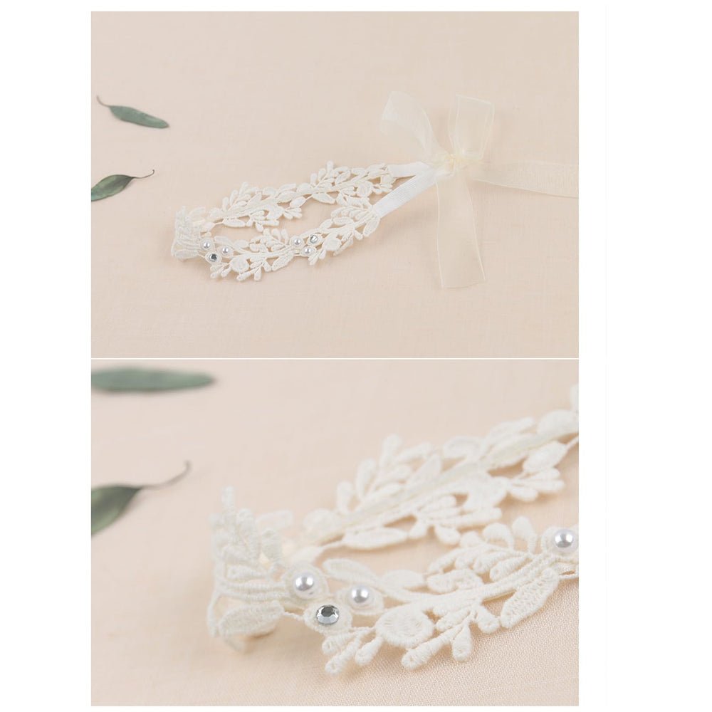 ICKEYOU gift-ready pearl lace headband offers a sweet baby gift option.