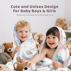 Durable cotton-muslin fabric designed for repeated washes.