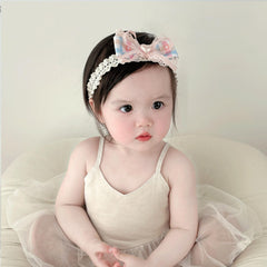 ICKEYOU pink heart bow headband, versatile for daily wear and family events.