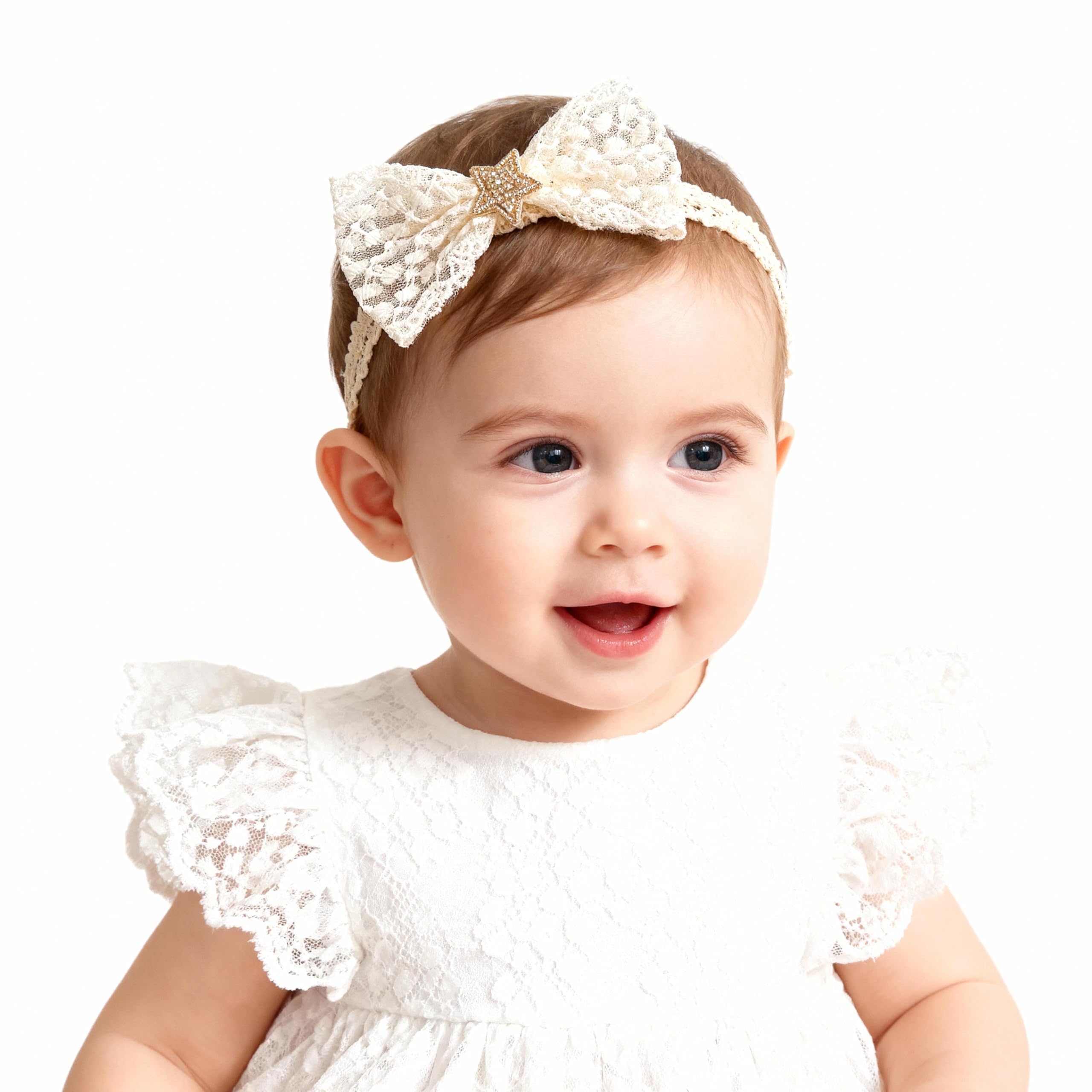 ICKEYOU adjustable toddler headband stays secure without leaving marks.