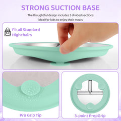 Iconfont heat-resistant suction plate withstands daily drops and dishwashing