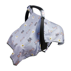 ICOPUCA car seat cover with privacy shield for babies on the go.