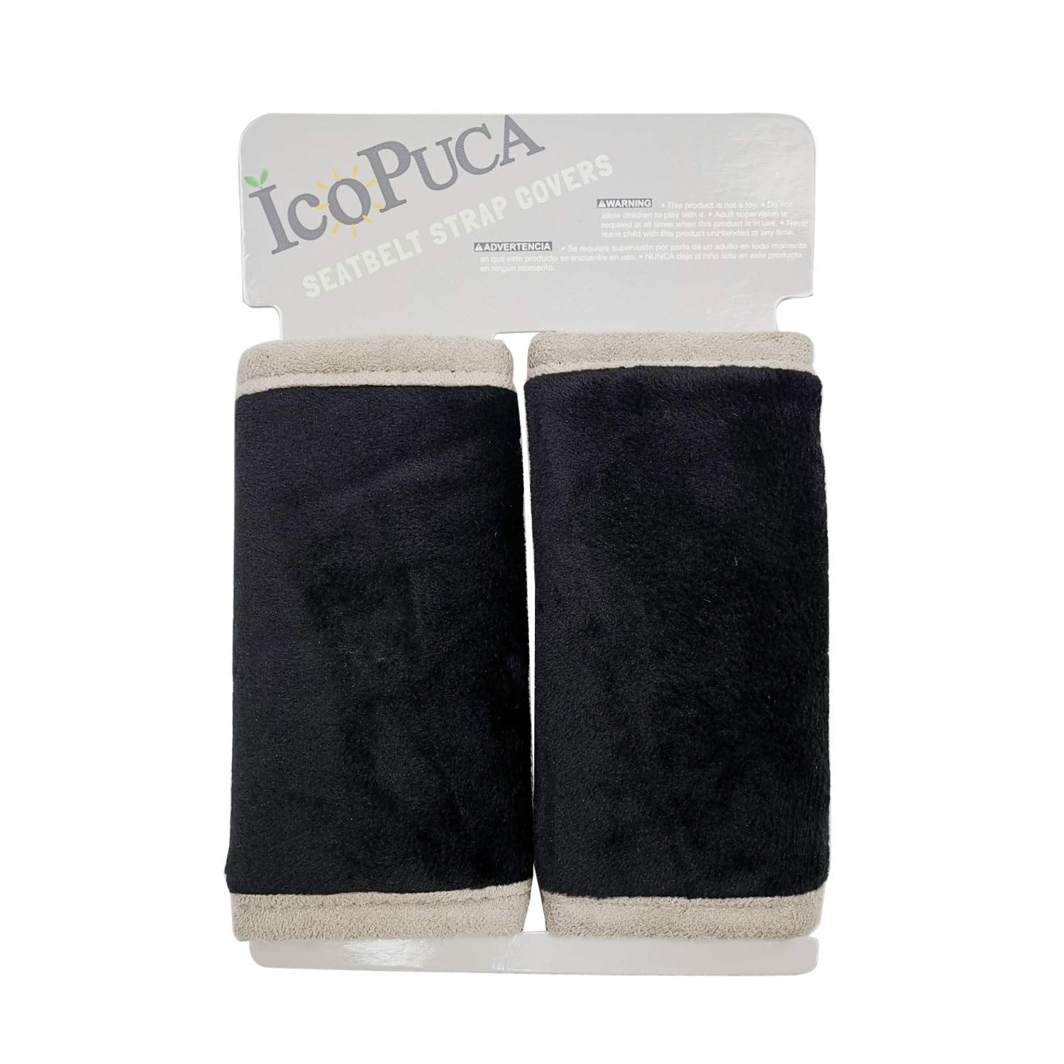 ICOPUCA car seat strap pad provides soft cushioning on belts for comfortable travel