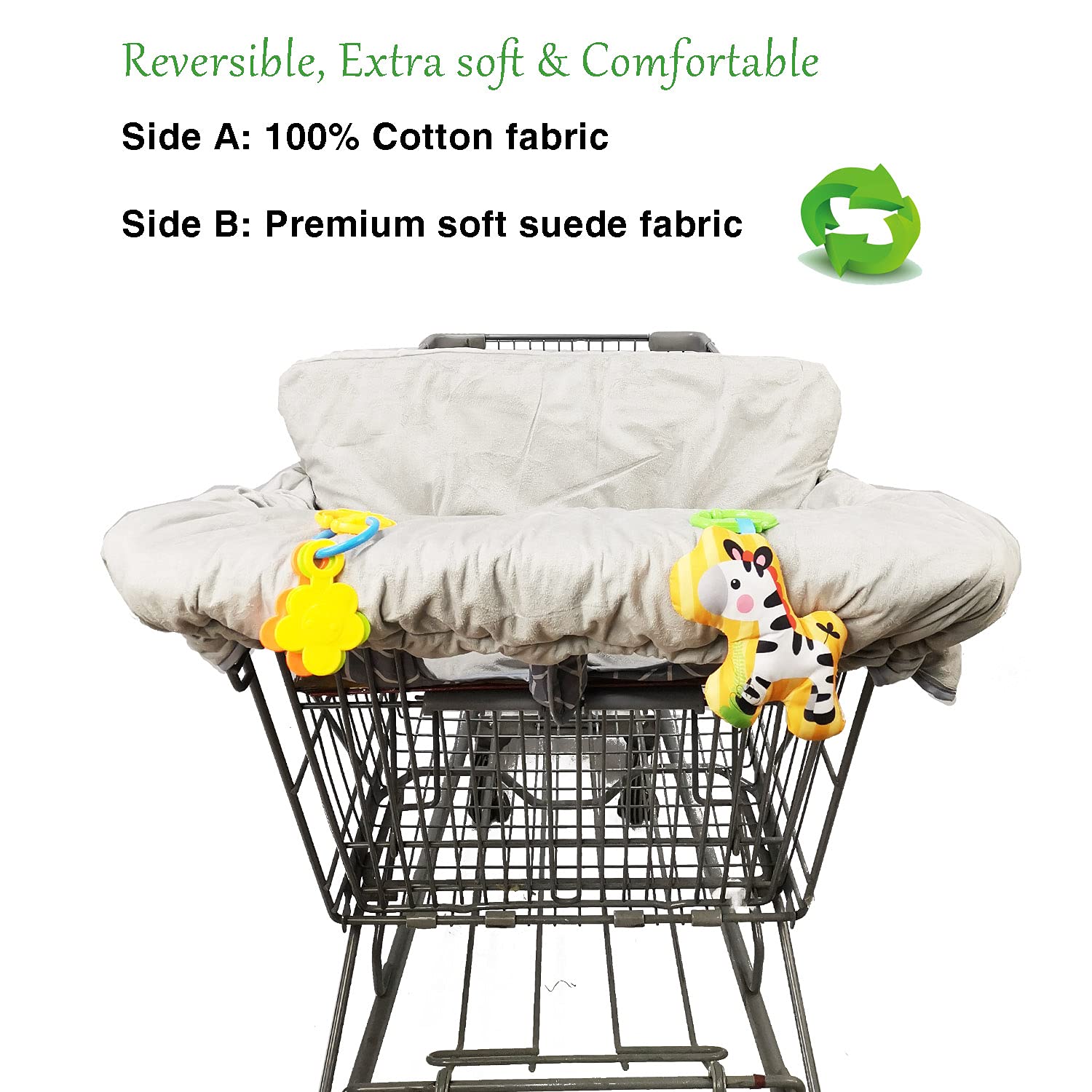 ICOPUCA machine washable cart cover for easy maintenance.