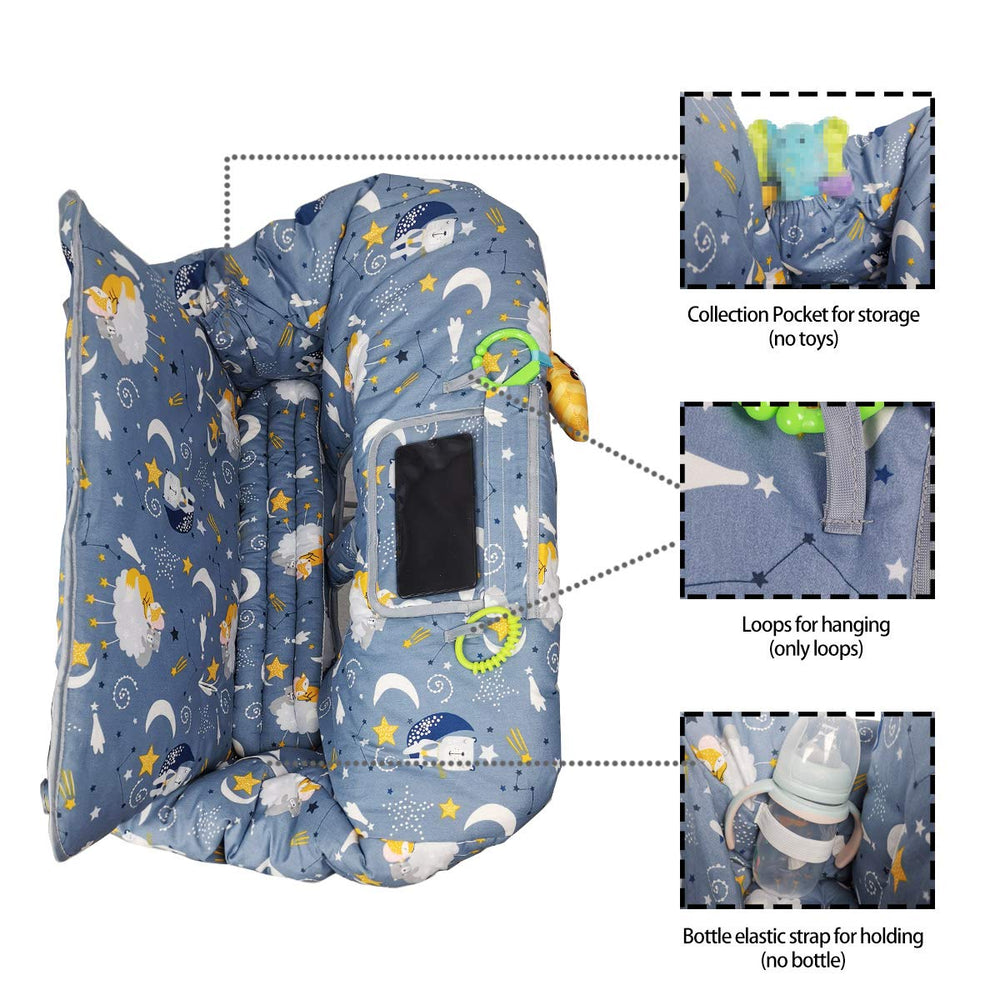 ICOPUCA soft cotton upper fabric enhances baby skin comfort.