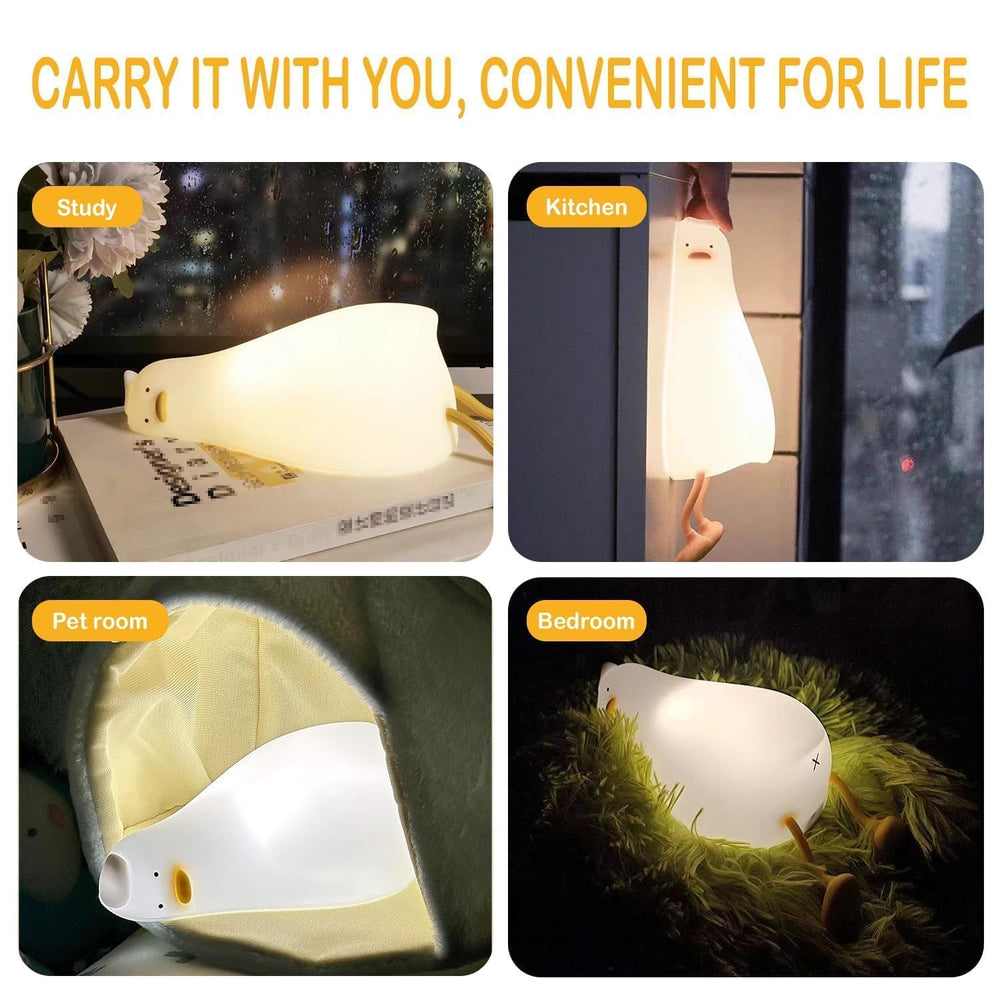 Icotoibabie led duck light for bedroom decor creates warm ambiance