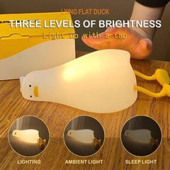 Icotoibabie silicone duck lamp soft-touch safe kids' room decor