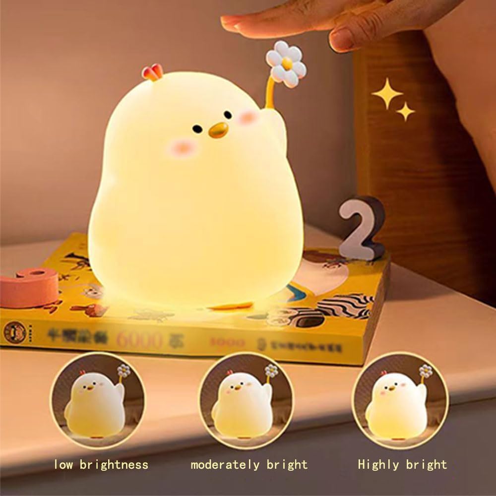 Icotoibabie soft silicone lamp is kneadable and comforting for bedtime routines.