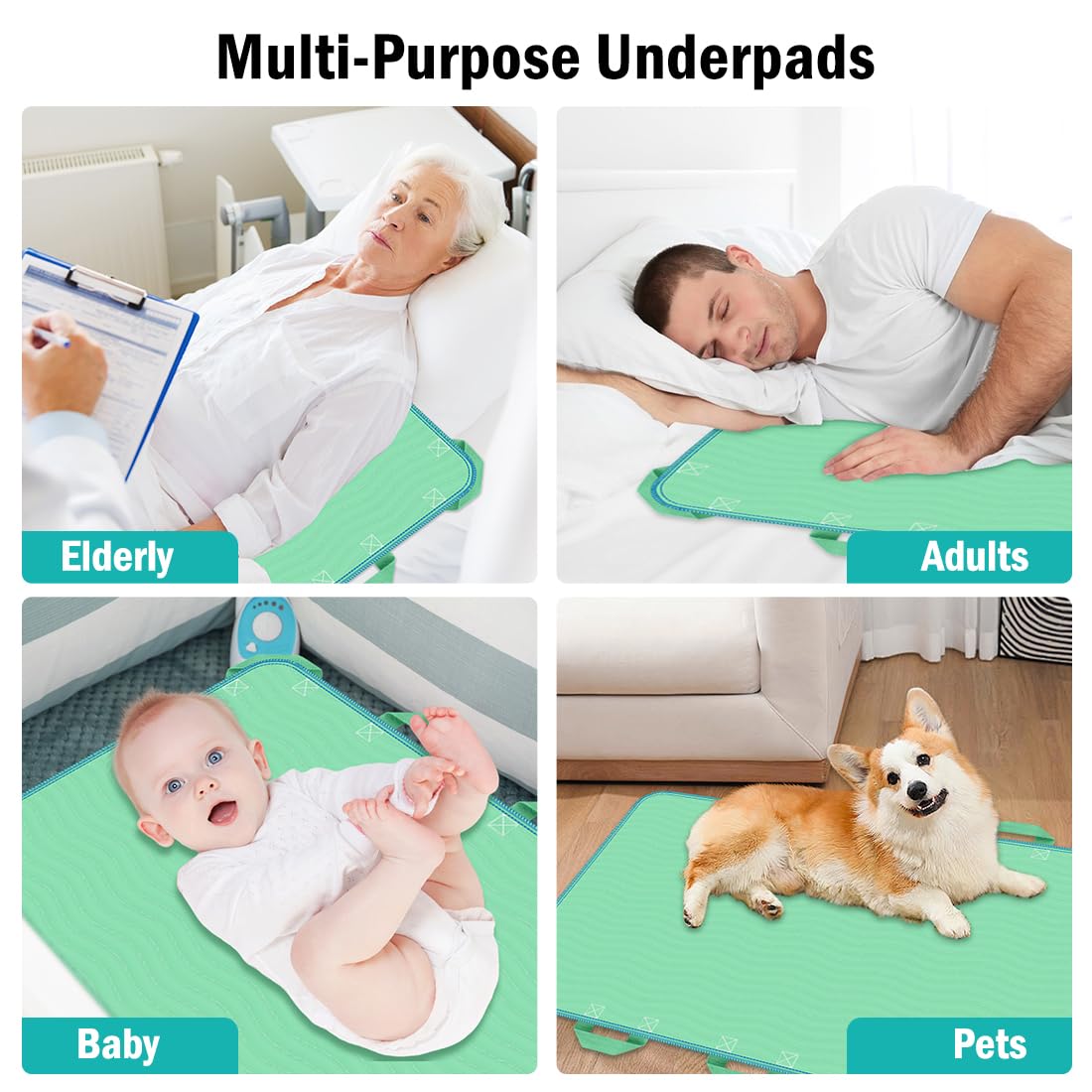 Soft, comfortable surface of i COVER pad remains gentle on skin.