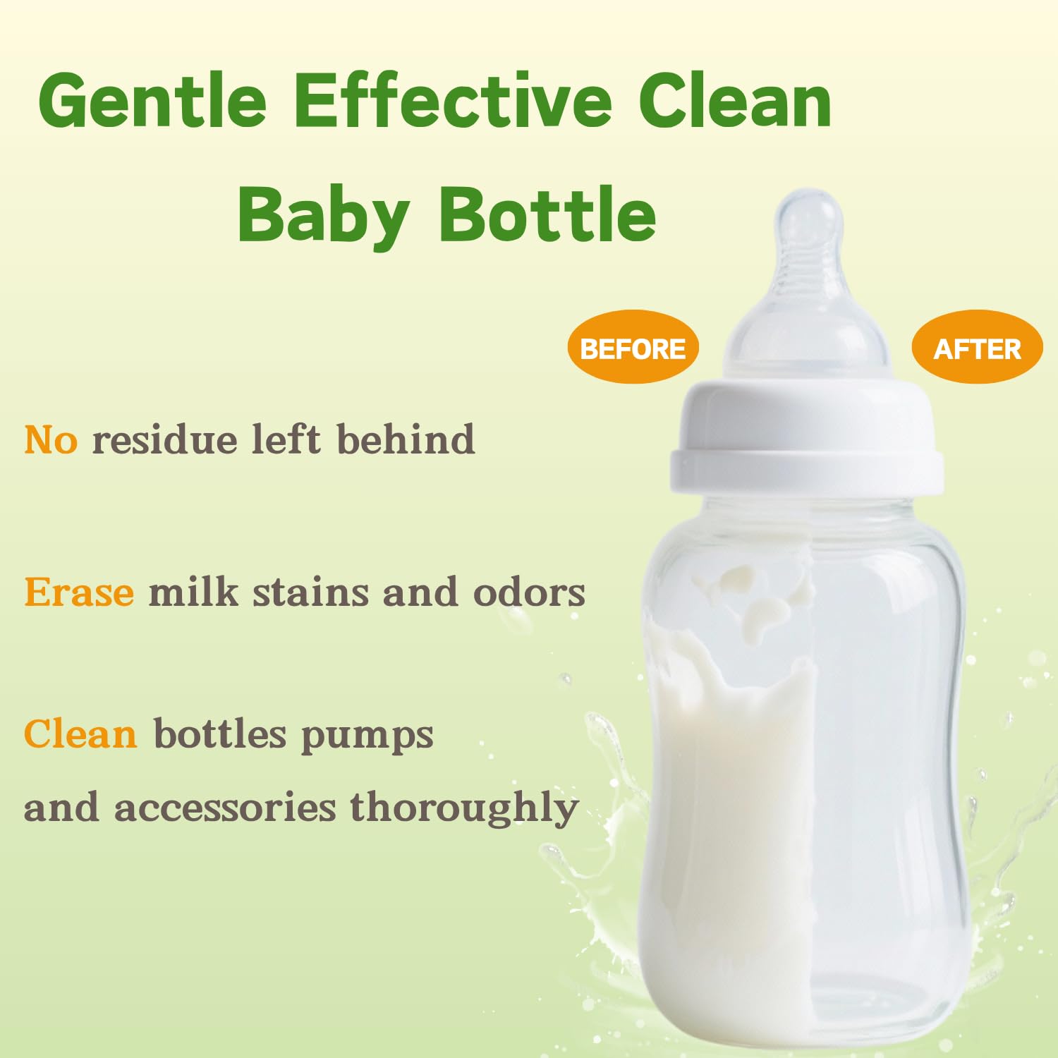 Baby-safe formula tablets suitable for bottles, nipples, and pump parts
