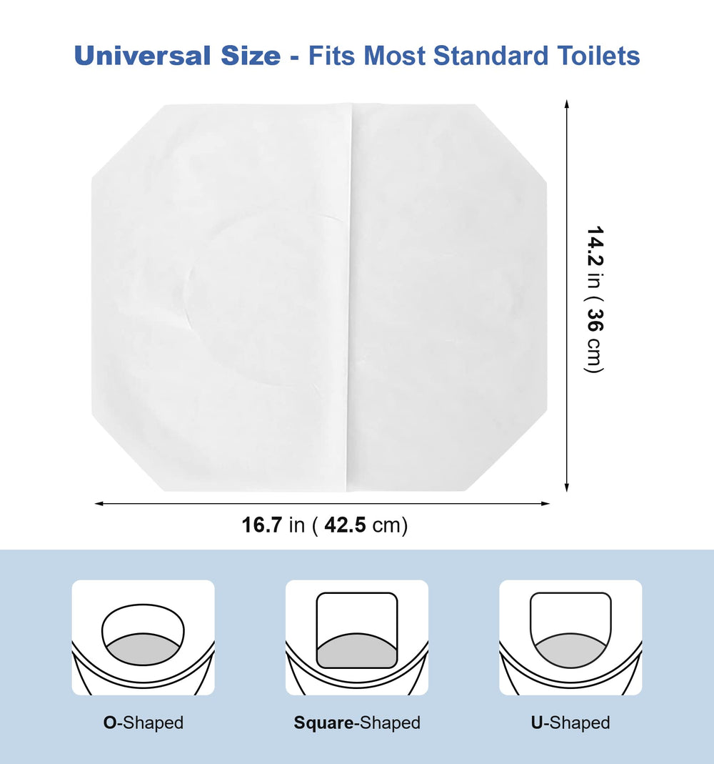 ICWEIMEI flushable cover being unfolded for quick use.