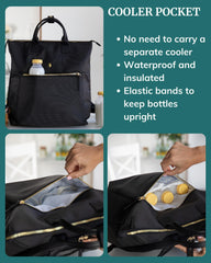 IDAHO JONES Airedale backpack laptop compartment for organizing work essentials.