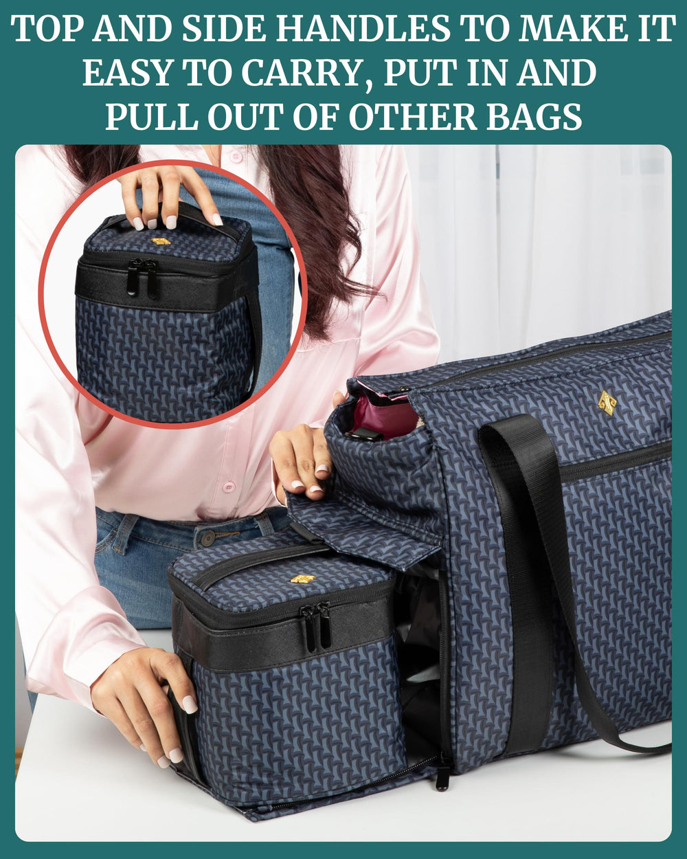 IDAHO JONES cooler bag interior designed for quick cleaning and bottle upright stability