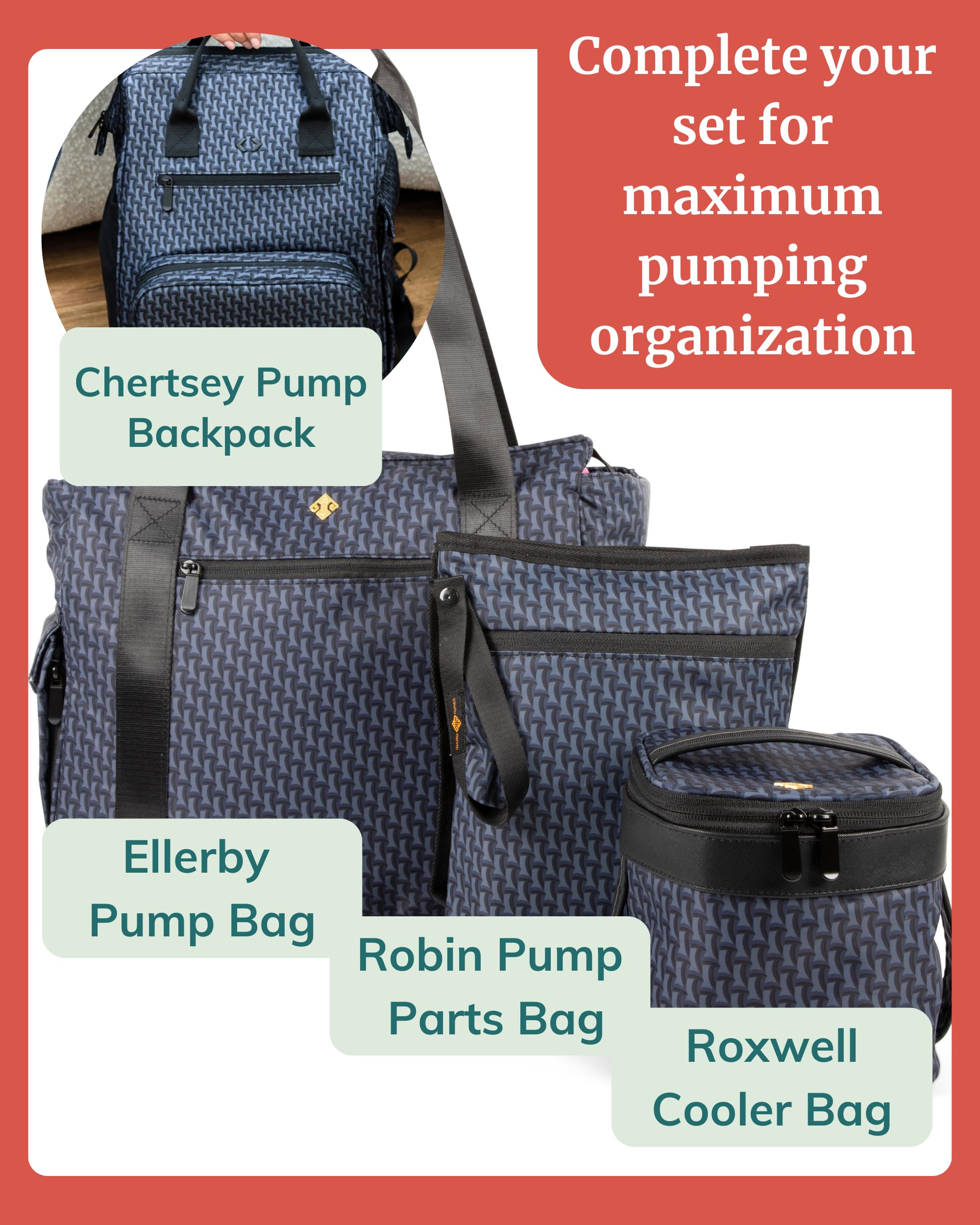 IDAHO JONES portable tote design for daycare, travel, and plane trips