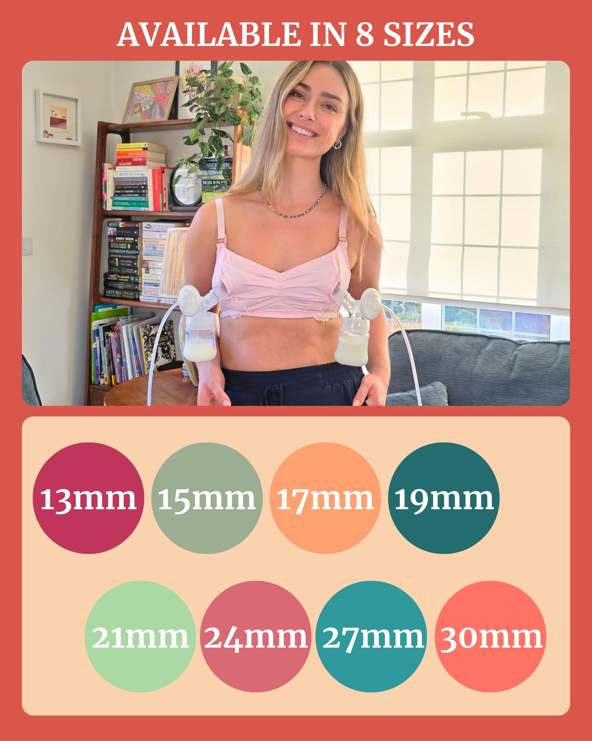 IDAHO JONES comfortable pump flanges provide gentle support for sensitive nipples.