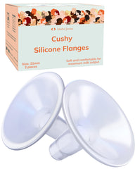 IDAHO JONES Cushy Silicone Flanges 21mm front view showing soft cushion for comfort