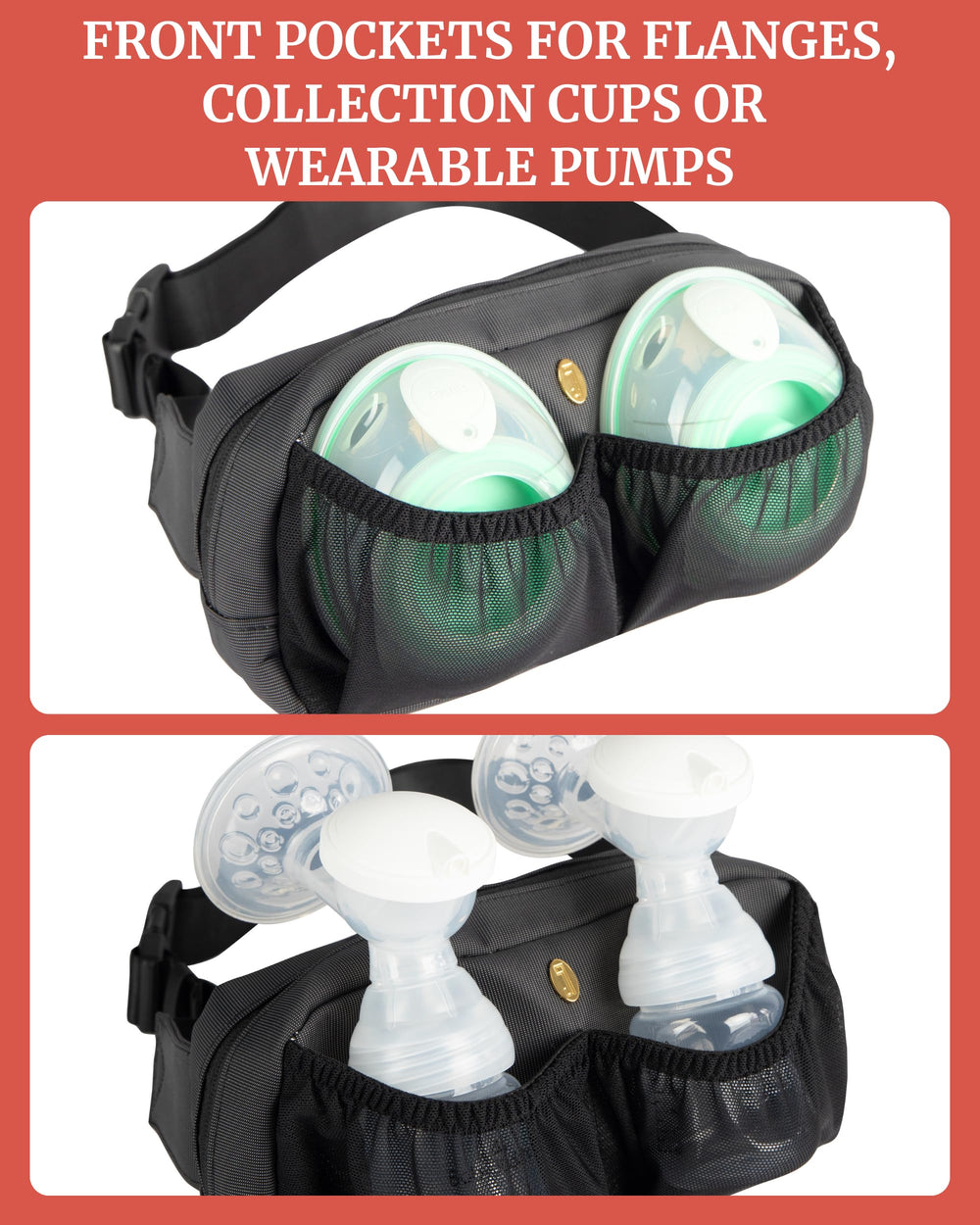 IDAHO JONES Pump Bag main compartment fits compact pumps securely