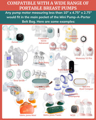 IDAHO JONES Pump Bag shows organized storage for pump parts and bottles