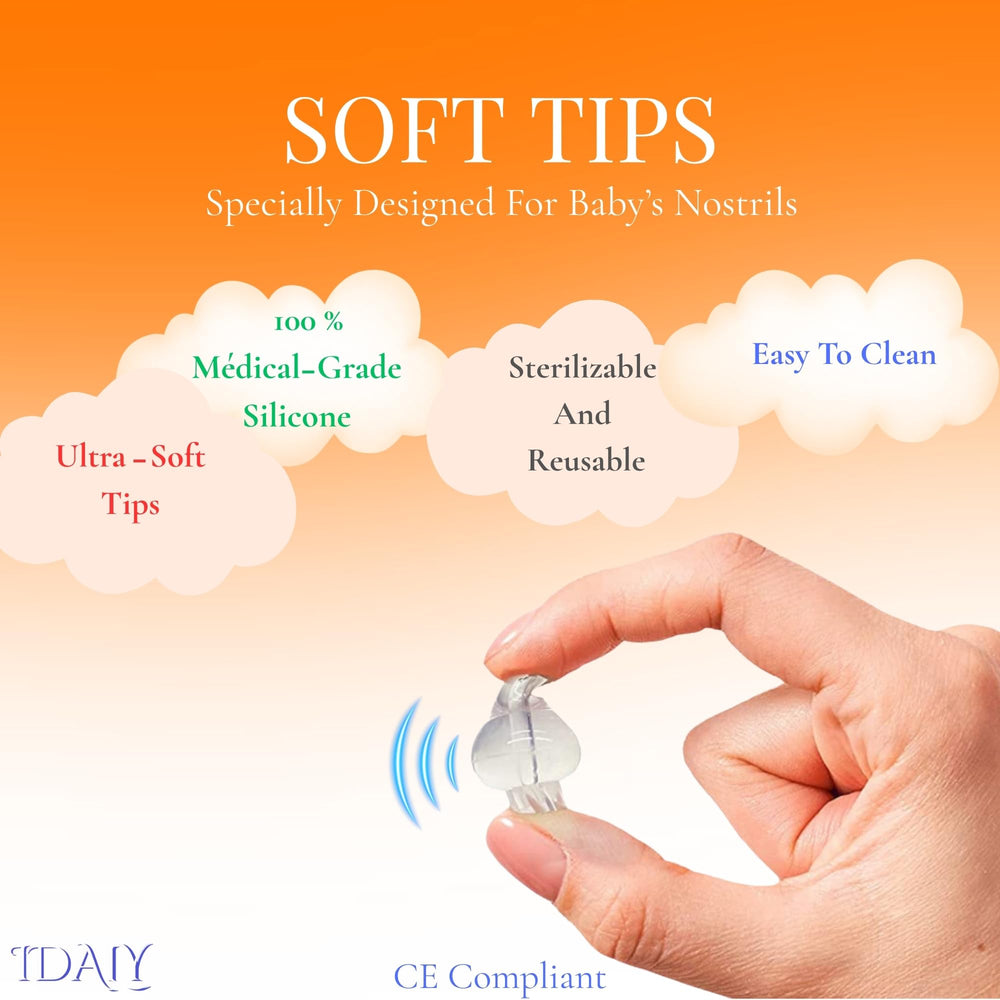 IDALY nasal syringe with ergonomic design for easy suction