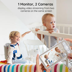 ieGeek 2K split-screen right camera view for 2-room visibility