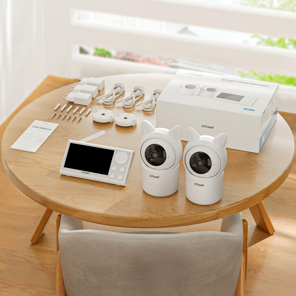 gift-ready ieGeek baby monitor with expansion option