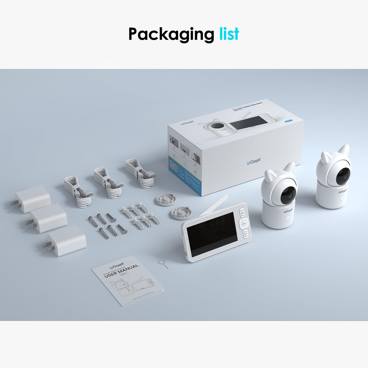 ieGeek baby monitor privacy encryption protects feeds for family viewing only.