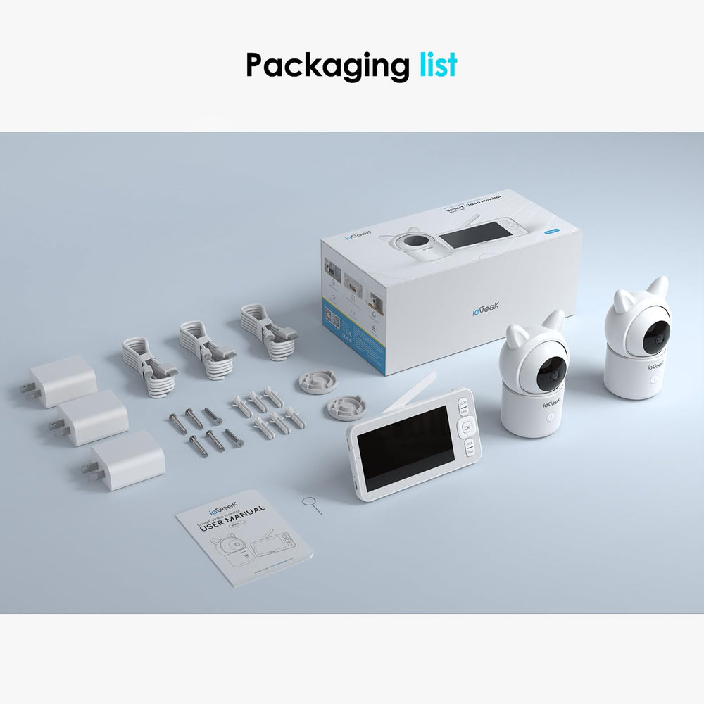 ieGeek baby monitor privacy encryption protects feeds for family viewing only.