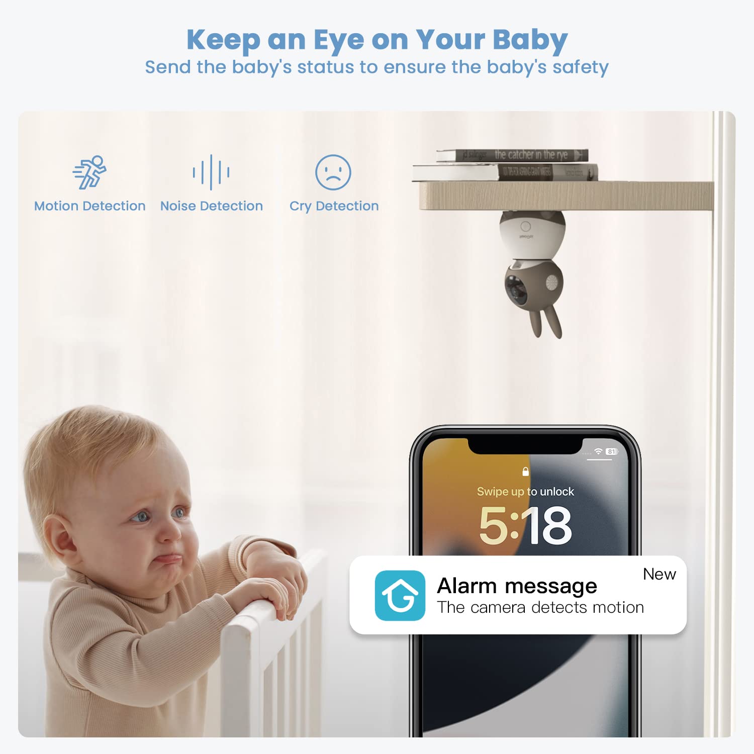 ieGeek night vision for safer midnight baby checks