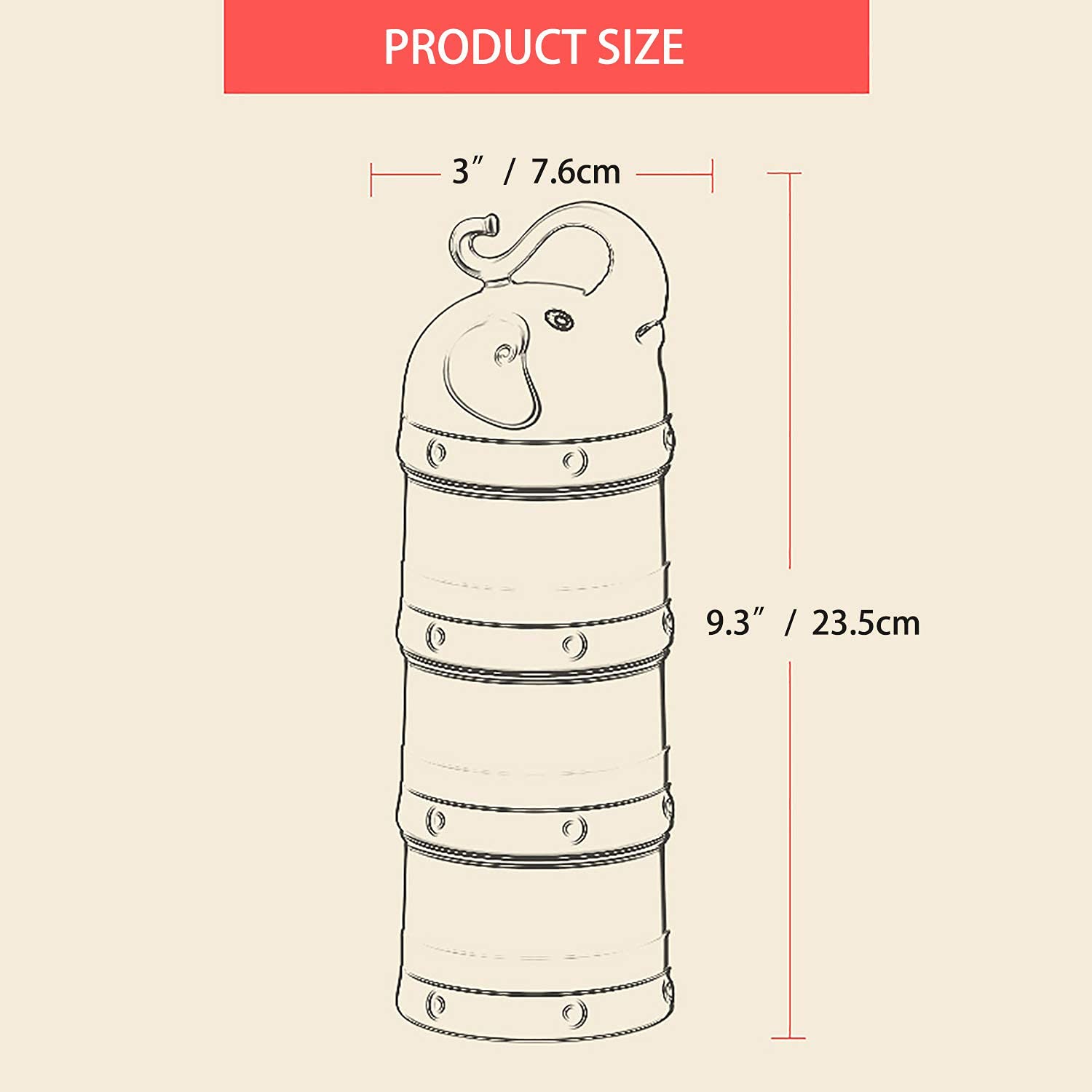 IENYPA large-capacity snack storage supports milk powder and snacks.