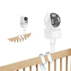 iFamily flexible mount shelf on baby bed edge for stable viewing