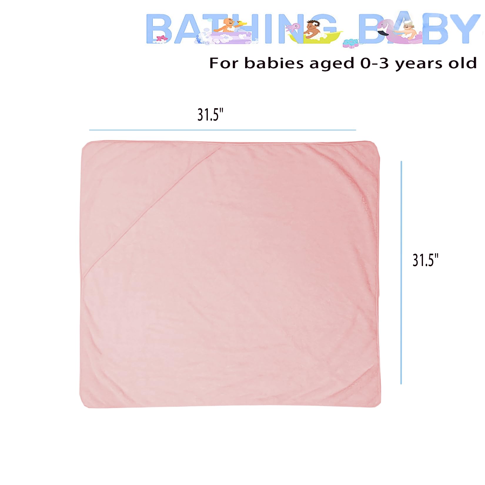 IFaryMes baby hooded towel close-up fabric, dense coral fleece delivers gentle absorbency.