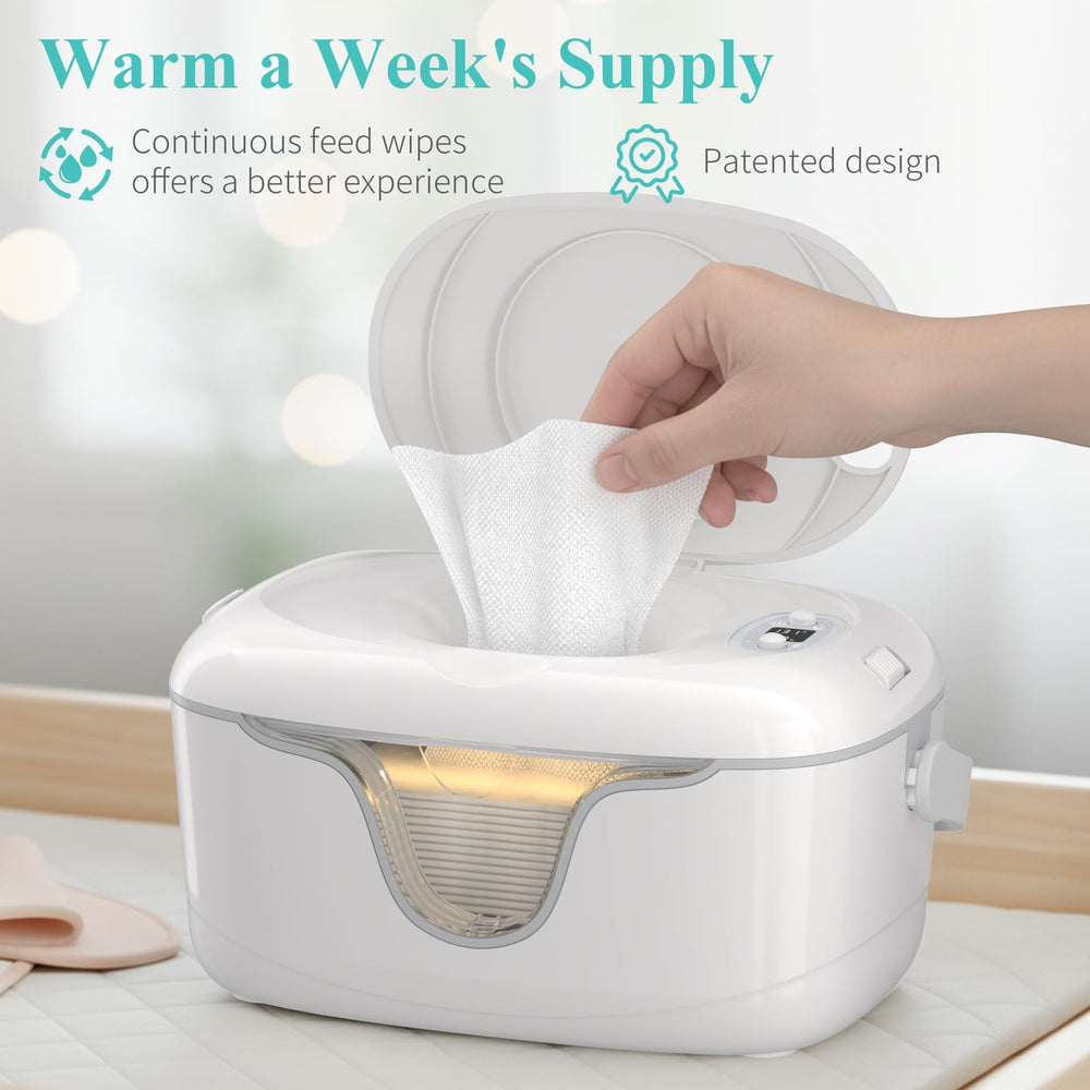 IGERI compact design fits changing table, nightstand, or bag.