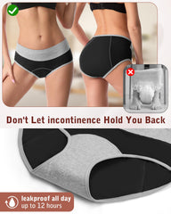 IGOLUMON high-waisted underwear with reinforced gusset for secure coverage.