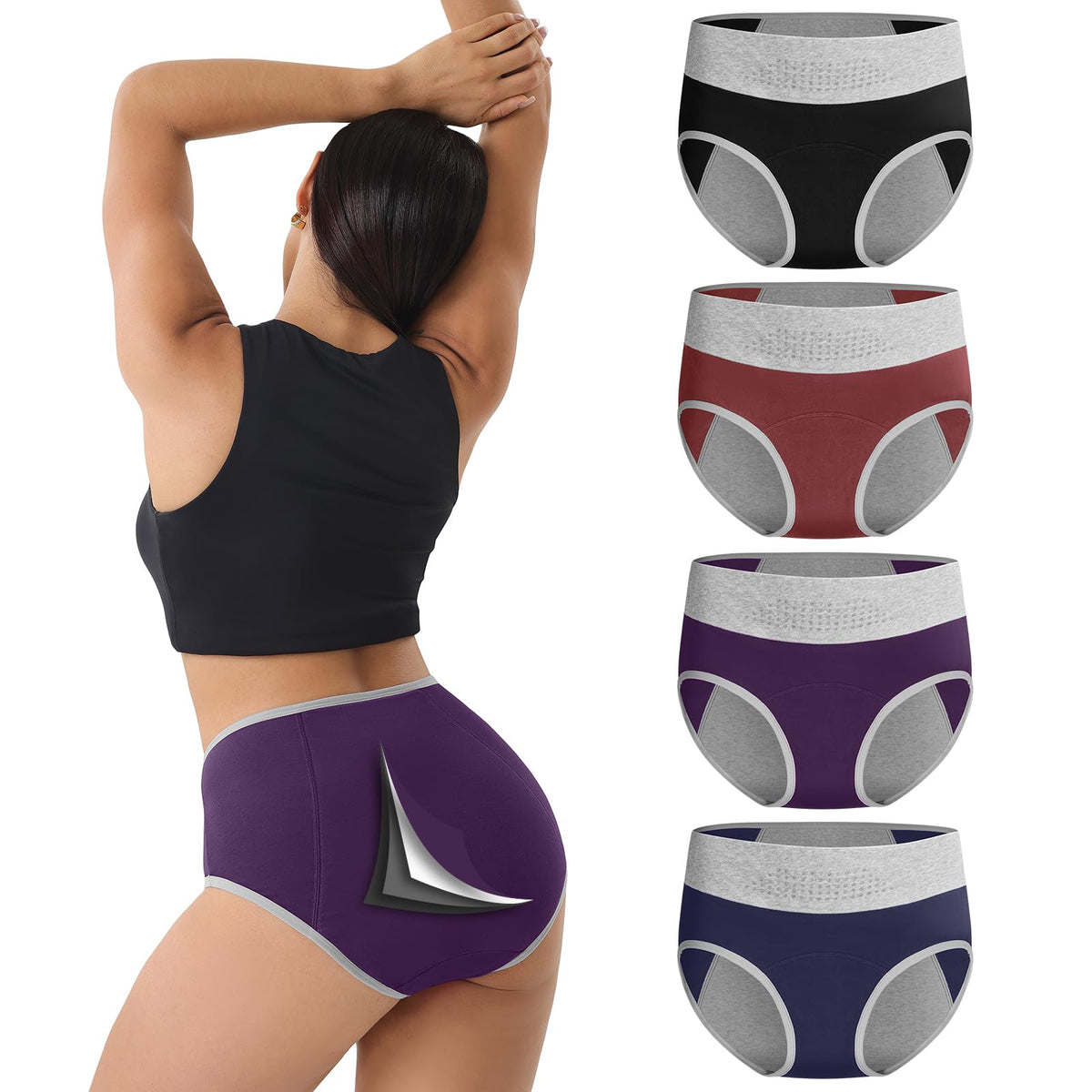 IGOLUMON incontinence underwear with front coverage for day-long leak protection