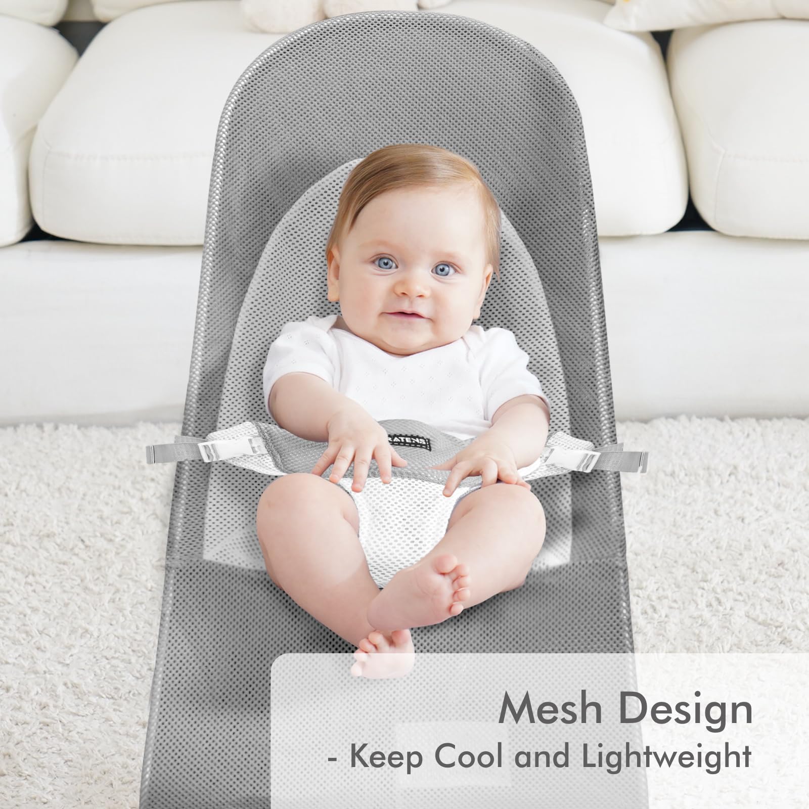 iGRATENS Balance Soft cover in gray showing ventilated mesh for cooler seating