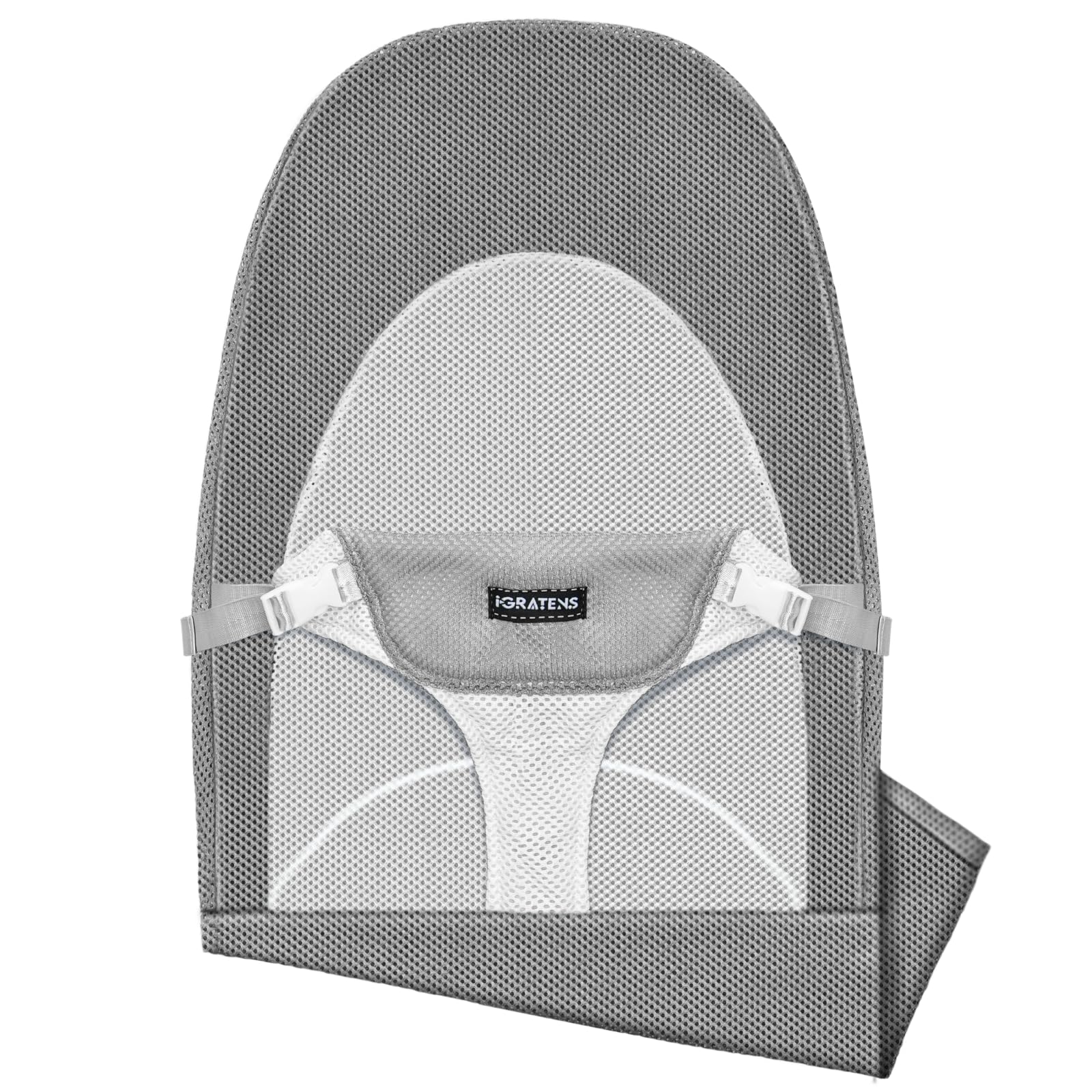 iGRATENS fabric seat cover for Bouncer Balance Soft and Bliss in gray with breathable mesh for comfort