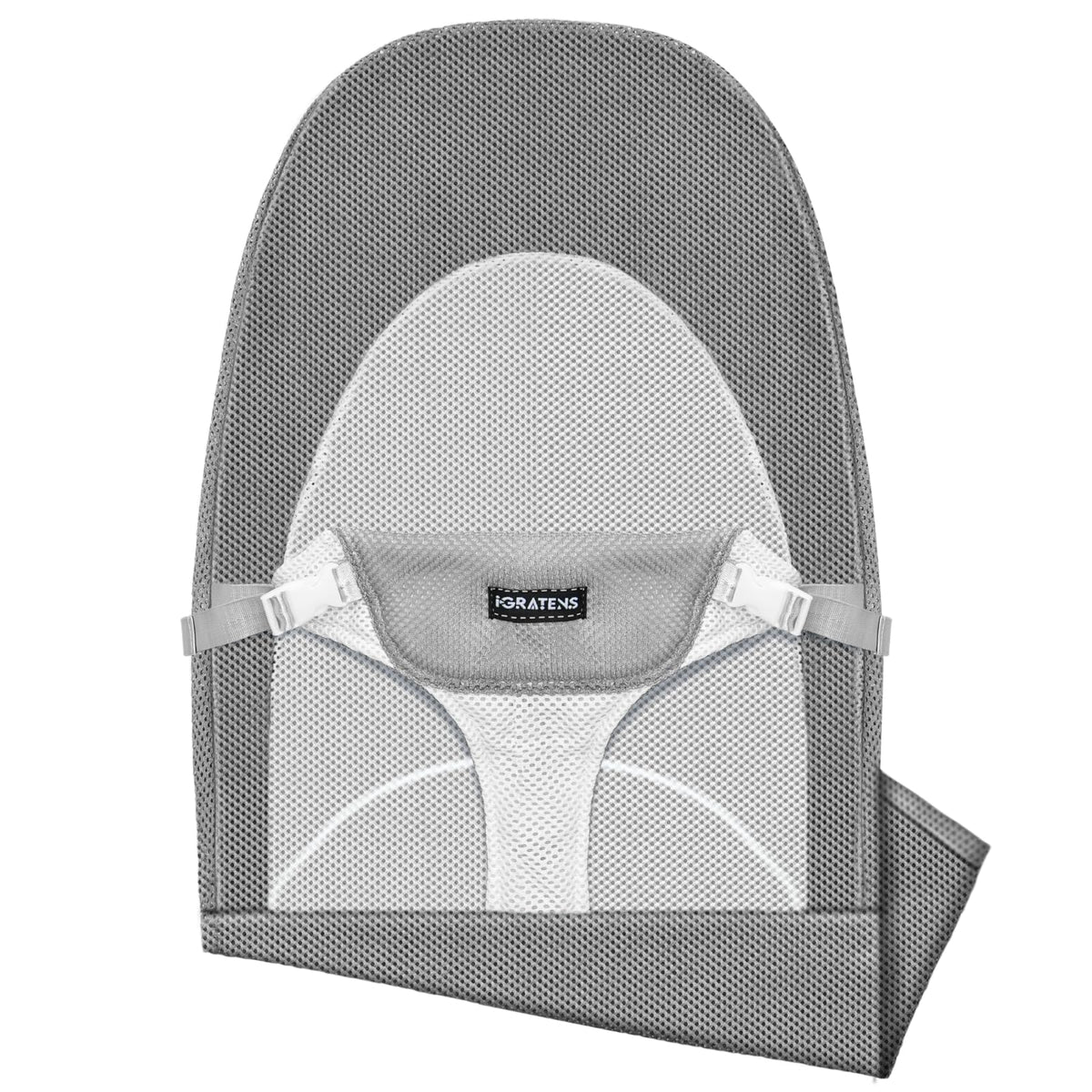 iGRATENS fabric seat cover for Bouncer Balance Soft and Bliss in gray with breathable mesh for comfort