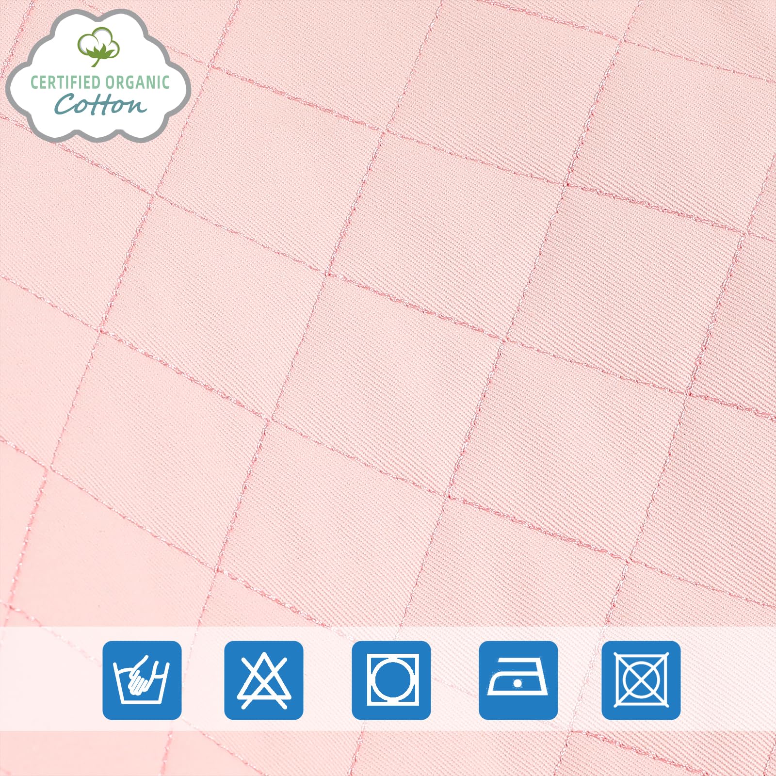 iGRATENS skin-friendly cotton cover pink helps maintain a hygienic space.