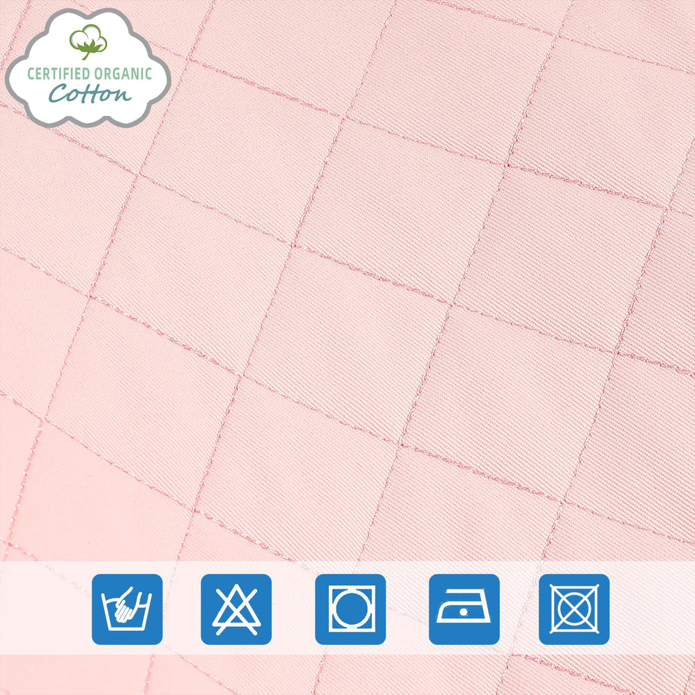 iGRATENS skin-friendly cotton cover pink helps maintain a hygienic space.