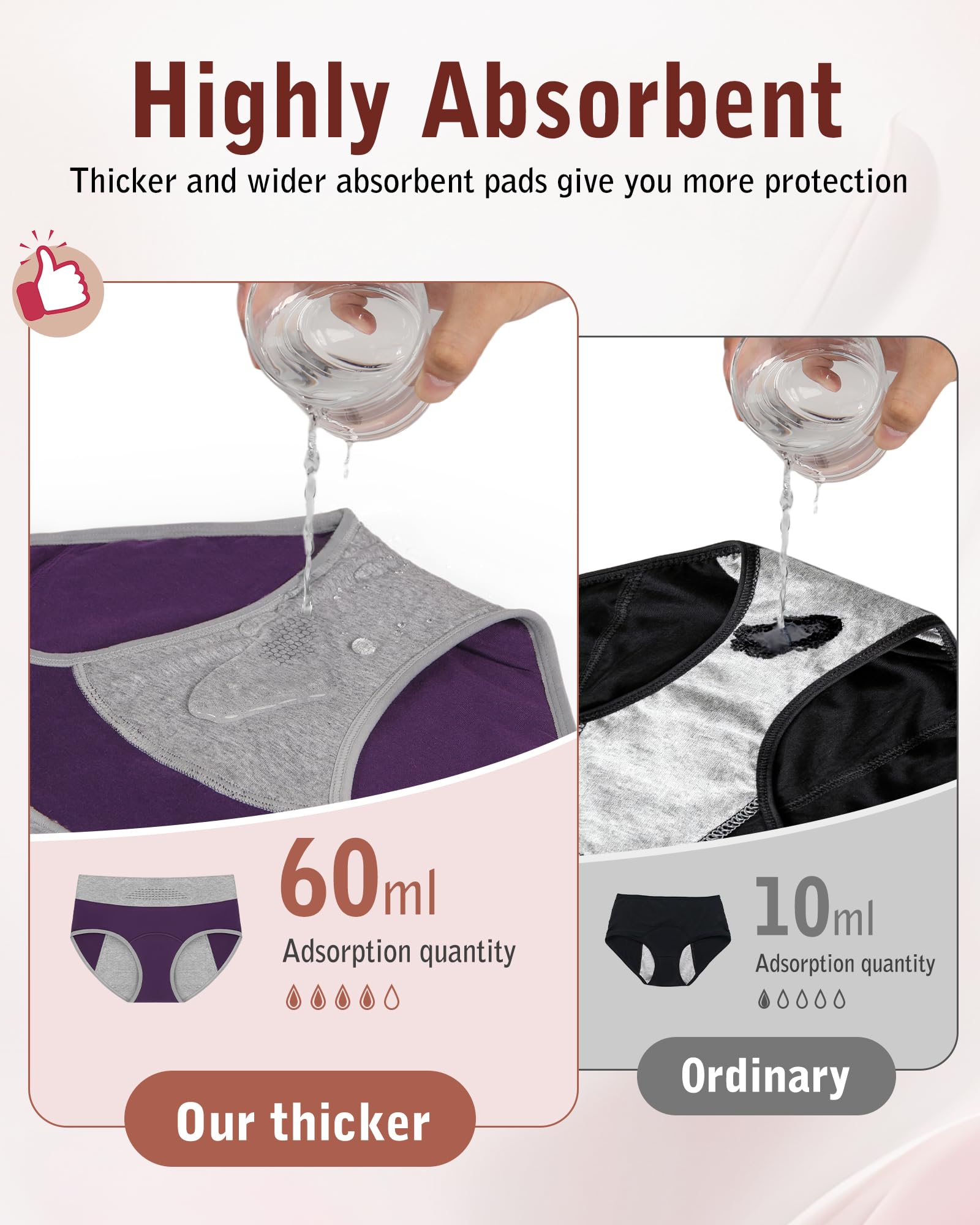 IGOLUMON reusable underwear offers convenient wash-and-wear everyday sustainability.