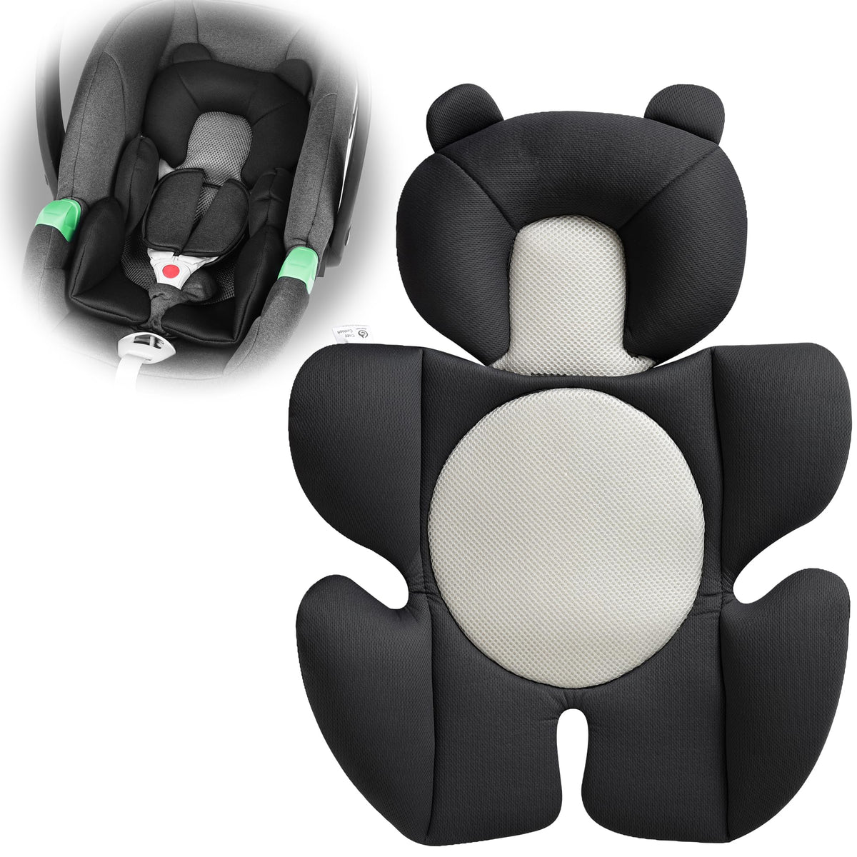 Ihaapsi baby support cushion with breathable 3D mesh for cool, comfortable seating.